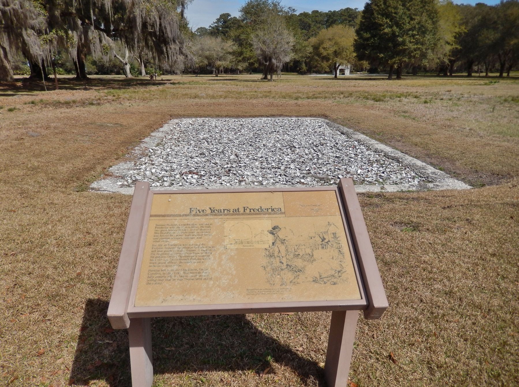 Five Years at Frederica Marker image. Click for full size.