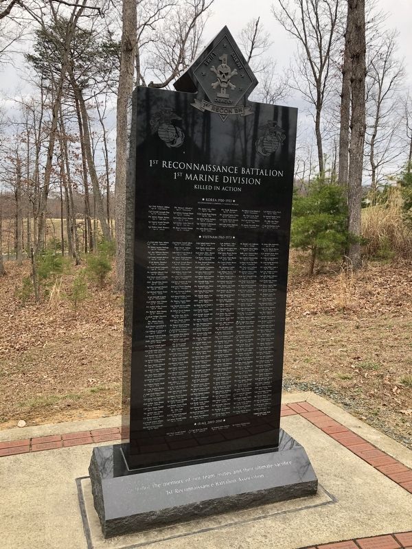 1st Reconnaissance Battalion Marker image. Click for full size.