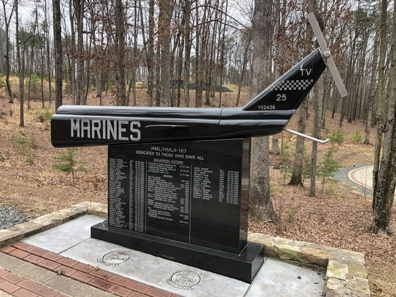 HML/HMLA-167 Marker. Click for full size. HML/HMLA-167 Marker image. Click for full size.