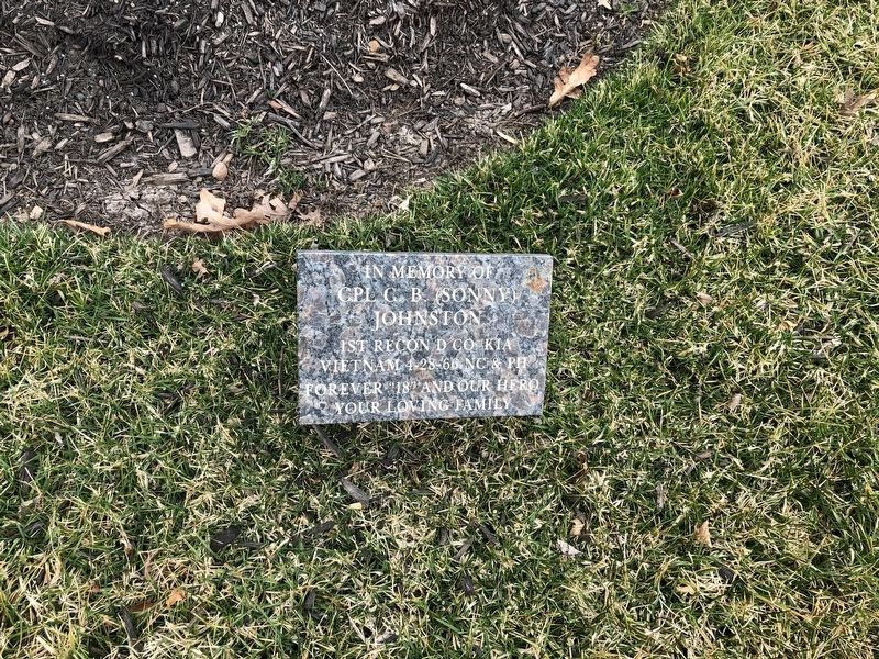 Cpl G. B. (Sonny) Johnston Marker. Click for full size. Cpl G. B. (Sonny) Johnston Marker image. Click for full size.