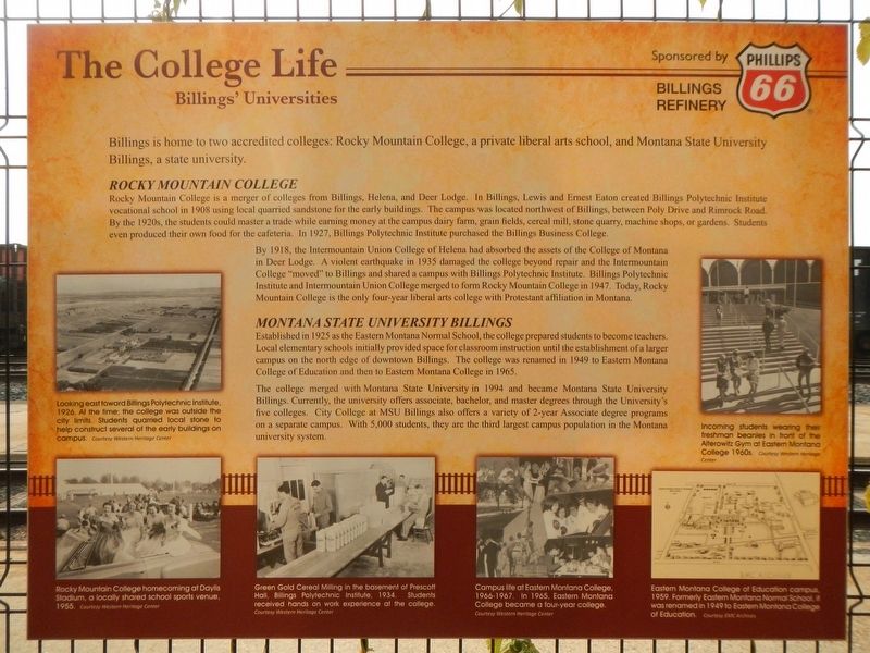 The College Life Marker image. Click for full size.