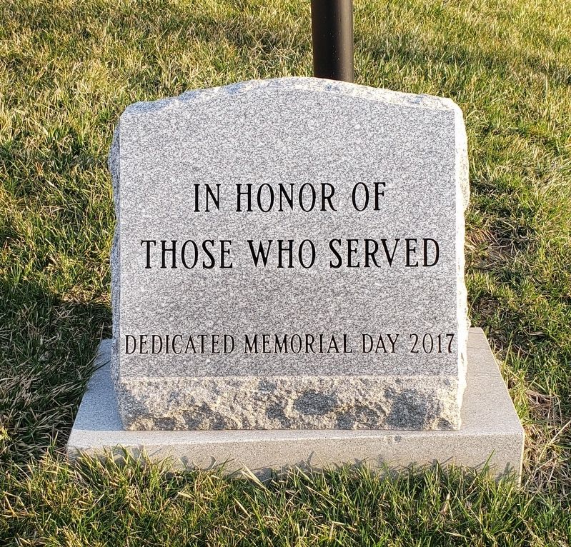In Honor of Those Who Served Marker image. Click for full size.
