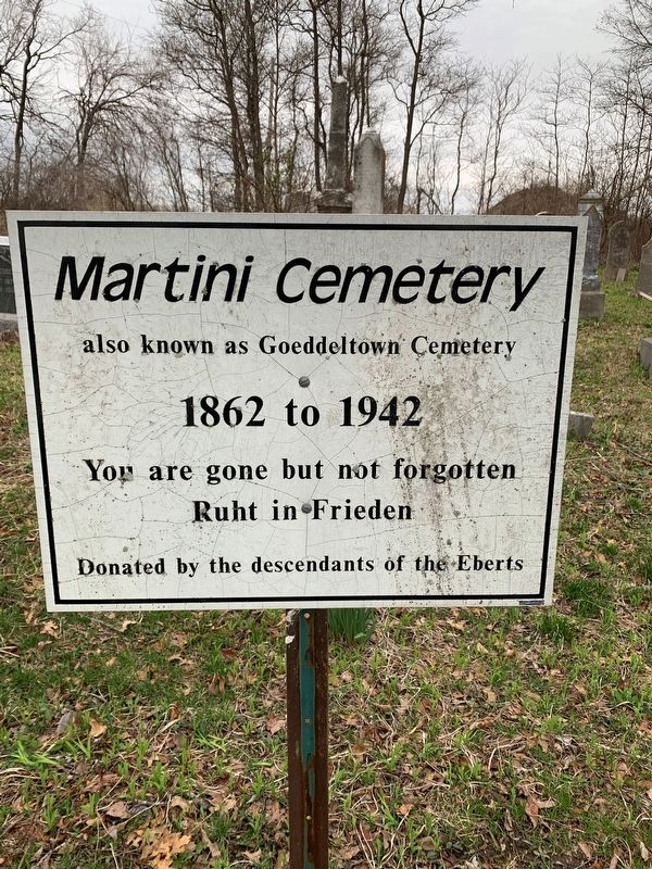 Martini Cemetery Marker. Click for full size. Martini Cemetery Marker image. Click for full size.