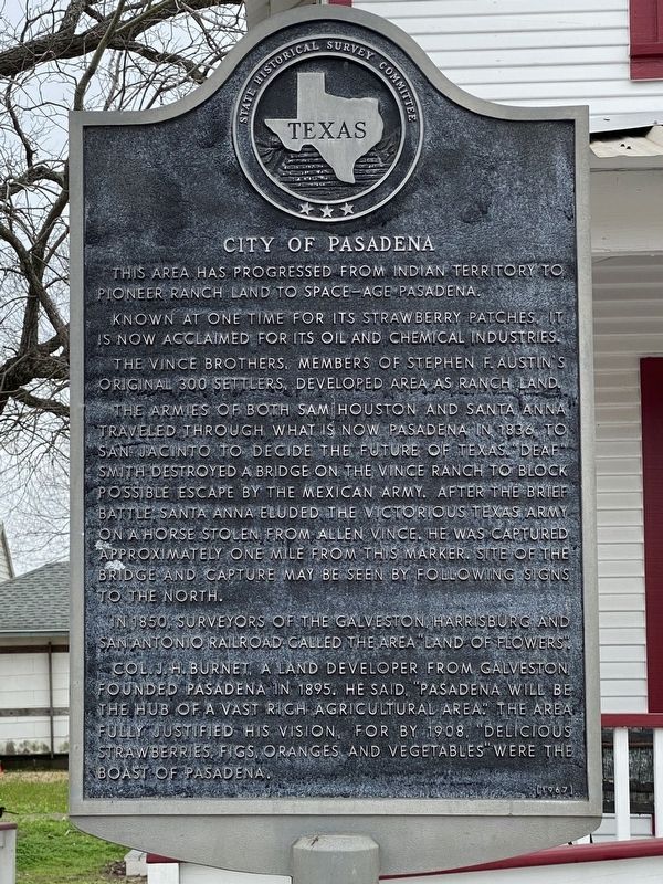 City of Pasadena Marker image. Click for full size.