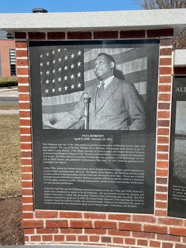 Paul Robeson Marker image. Click for full size.