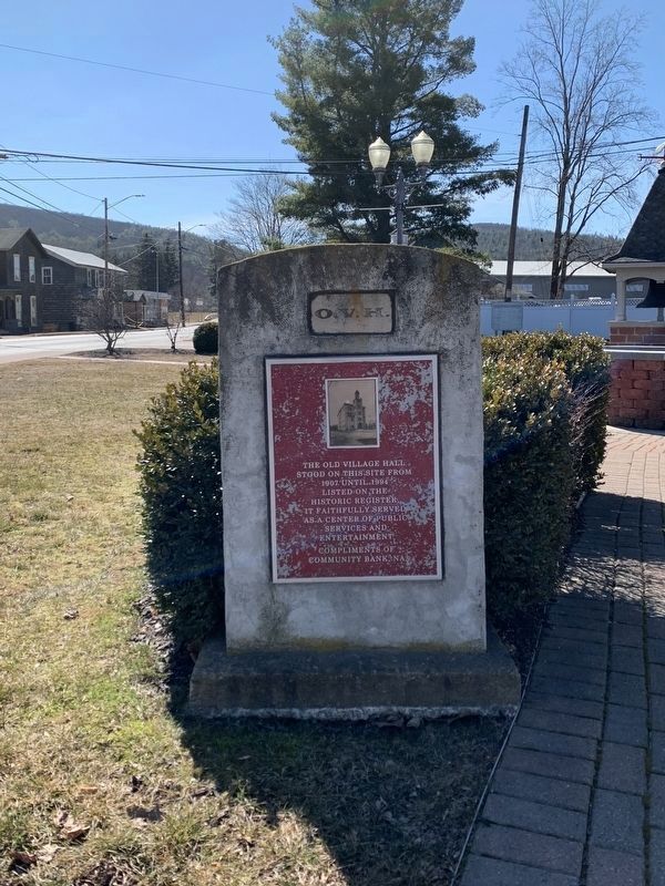 Old Village Hall Marker image. Click for full size.