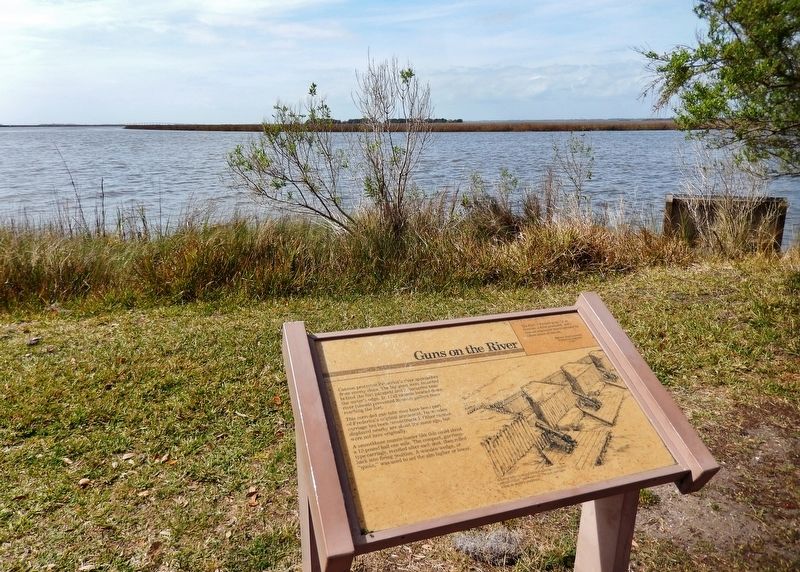 Frederica — Guns on the River Marker image. Click for full size.