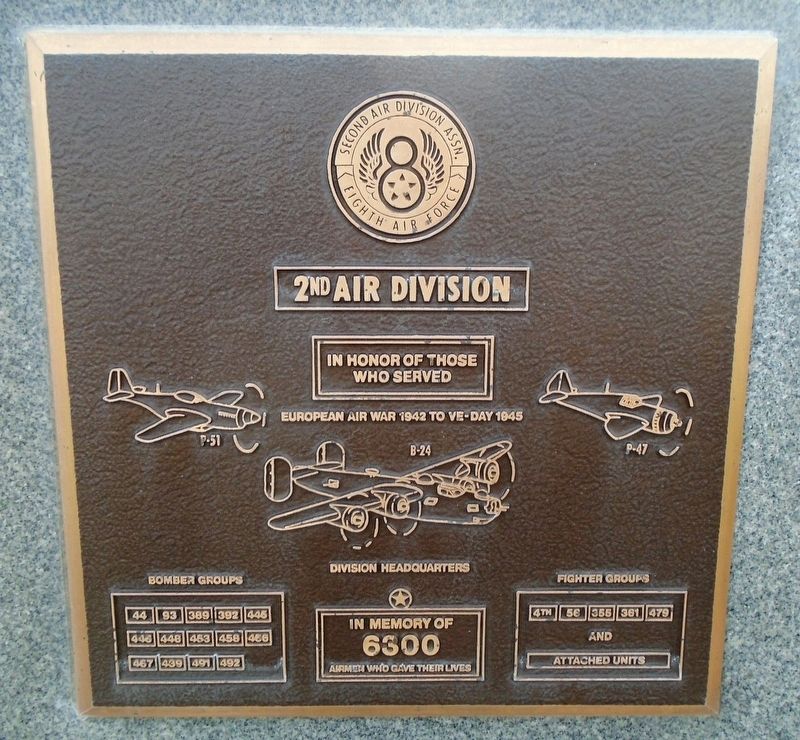2nd Air Division Marker image. Click for full size.