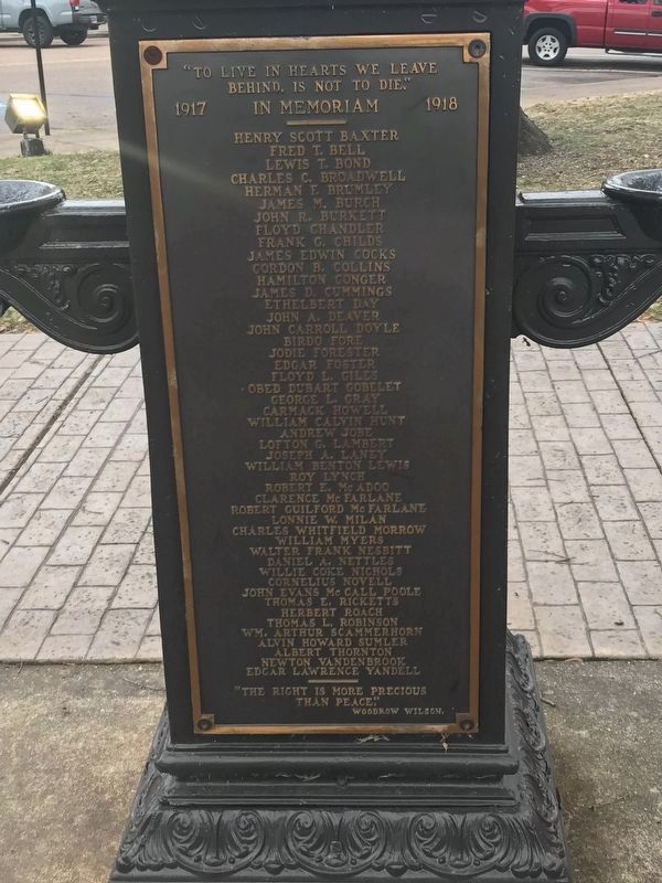 Madison County World War I Memorial Fountain image. Click for full size.