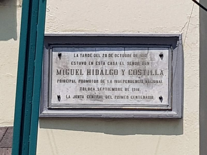 Miguel Hidalgo in Toluca Marker image. Click for full size.