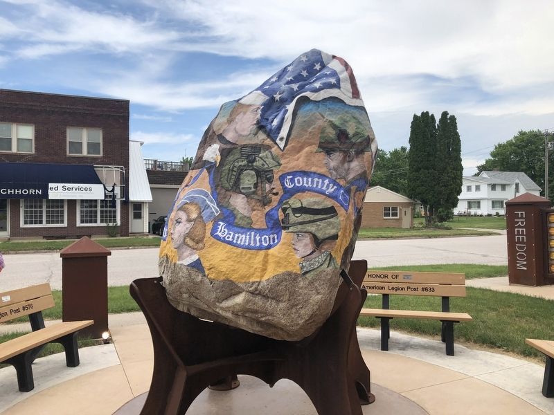Stratford Freedom Rock Veterans Memorial South Side image. Click for full size.