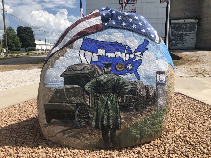 Jefferson Freedom Rock Veterans Memorial :North Side image. Click for full size.