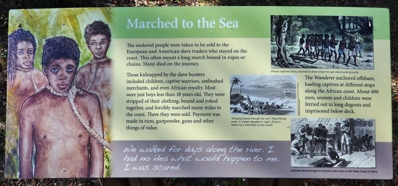 Marched to the Sea Marker image. Click for full size.