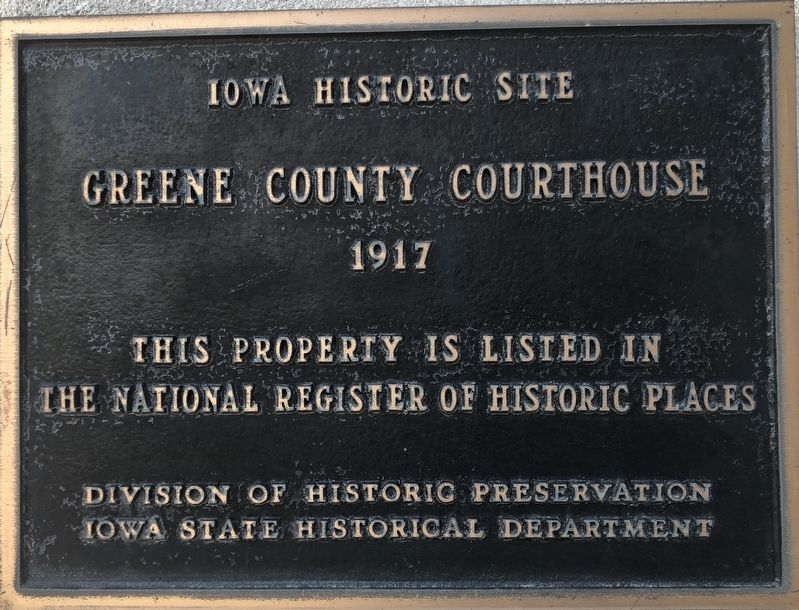 Greene County Courthouse Marker image. Click for full size.