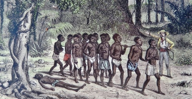 Marker detail: African Captives image. Click for full size.