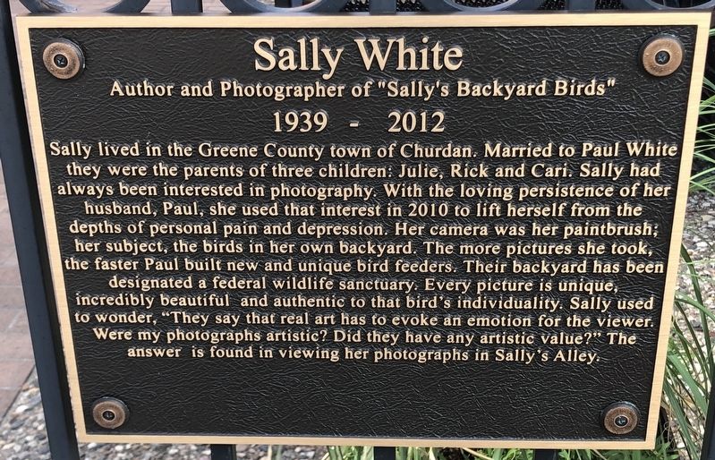 Sally White Marker image. Click for full size.