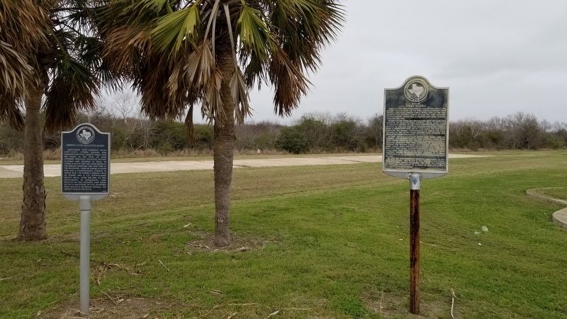 The General John Augustus Hulen Marker is the first marker of the left of the two markers image. Click for full size.