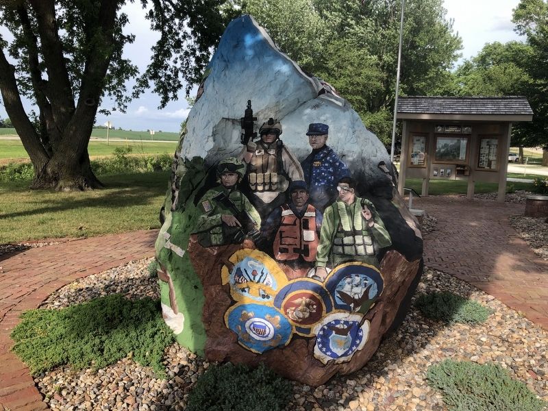 Manning Freedom Rock Veterans Memorial. Click for full size. Manning Freedom Rock Veterans Memorial image. Click for full size.
