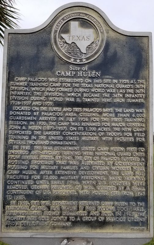 Site of Camp Hulen Marker image. Click for full size.