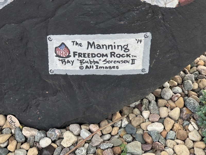 Freedom Rock Artist's Signature. Click for full size. Freedom Rock Artist's Signature image. Click for full size.