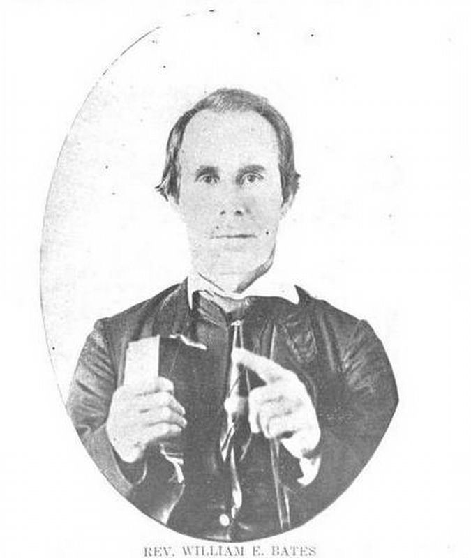 Rev. William Edmunds Bates image. Click for full size.