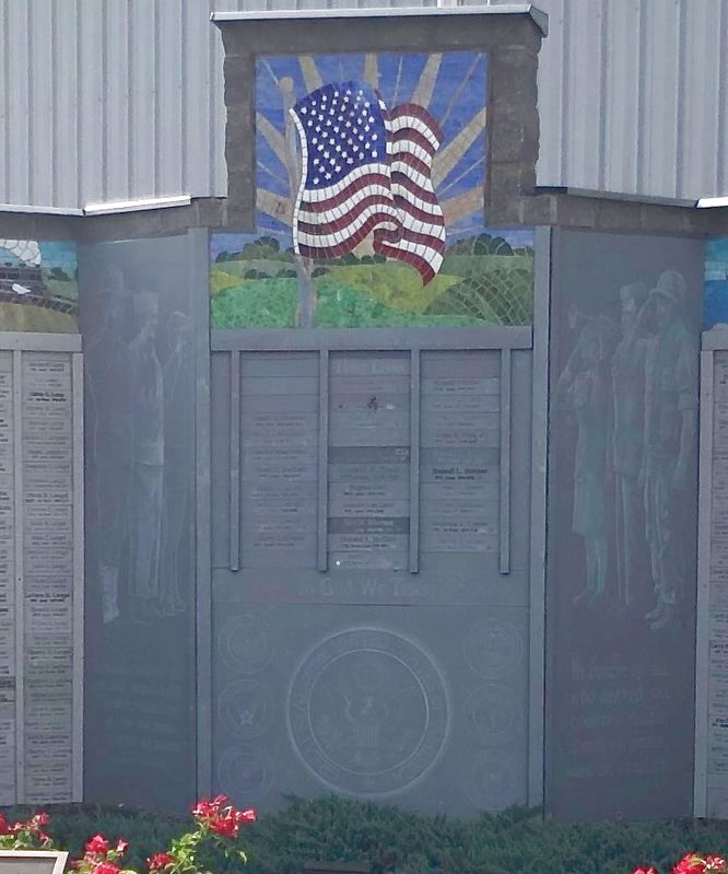 Veterans Memorial Wall. Click for full size. Veterans Memorial Wall image. Click for full size.