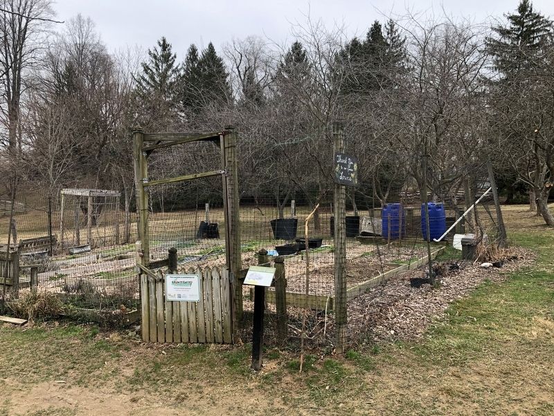 The Demonstration Garden and marker image. Click for full size.