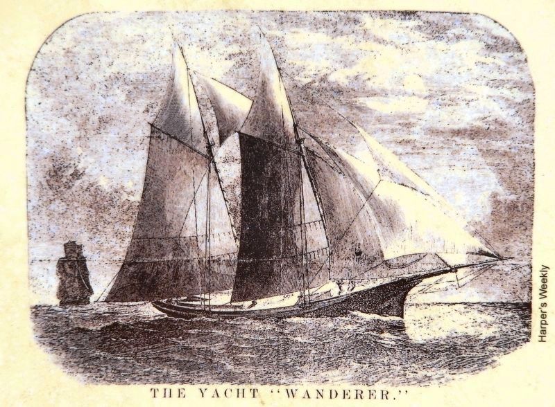 Marker detail: The Yacht “<i>Wanderer</i>” image. Click for full size.