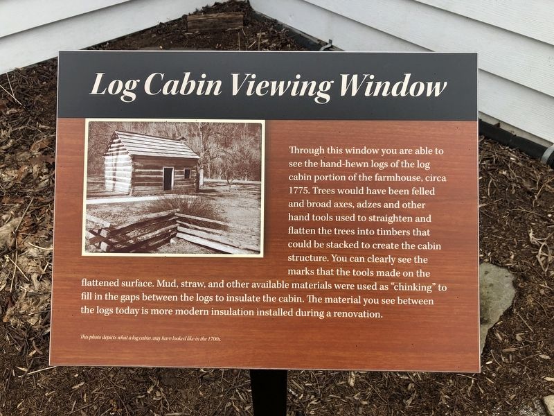 Log Cabin Viewing Window Marker image. Click for full size.