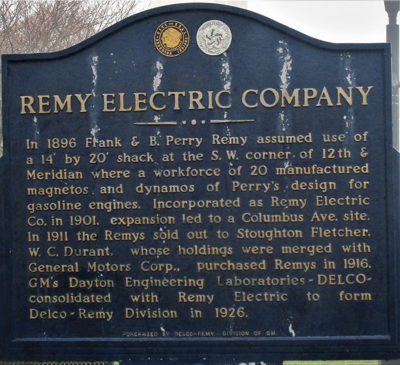 Remy Electric Company Marker image. Click for full size.