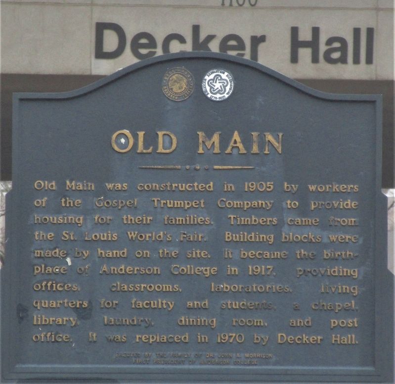 Old Main Marker. Click for full size. Old Main Marker image. Click for full size.