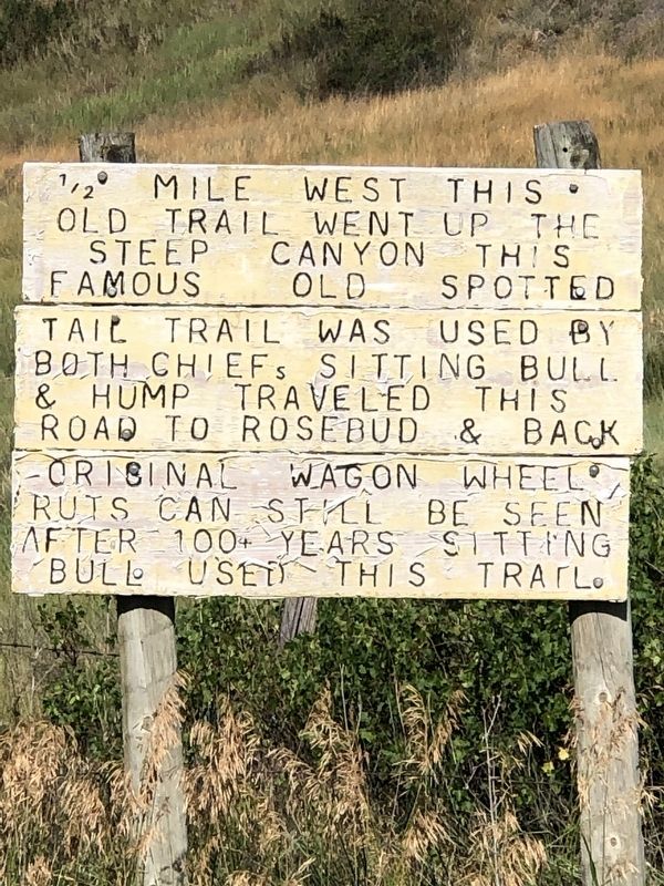 Old Spotted Tail Trail Marker image. Click for full size.