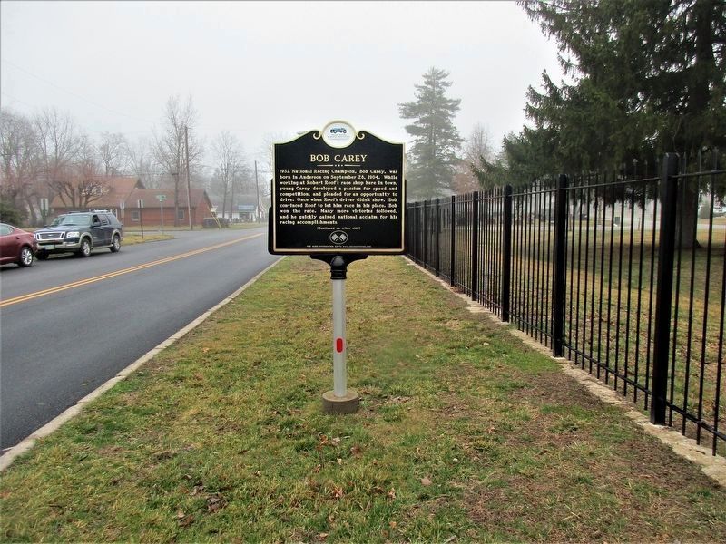 Bob Carey Marker, seen from University Boulevard image. Click for full size.