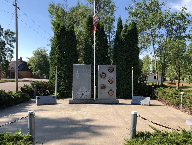 Wishek, North Dakota Veterans Memorial image. Click for full size.
