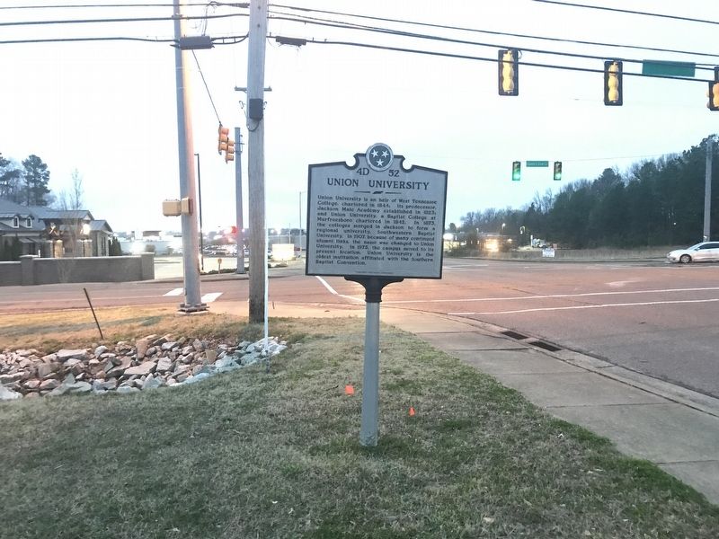 Union University Marker. Click for full size. Union University Marker image. Click for full size.