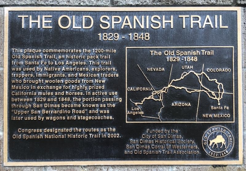 Old Spanish Trail Marker image. Click for full size.