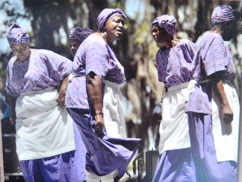 Marker detail: Gullah Geechee Culture image. Click for full size.