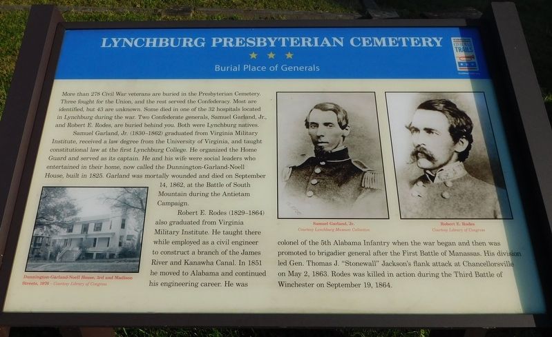 Lynchburg Presbyterian Cemetery Marker image. Click for full size.