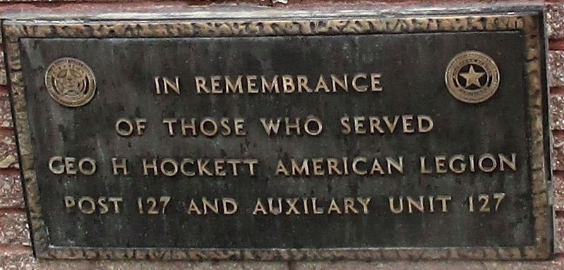 Madison County Veterans Memorial - American Legion tablet. Click for full size. Madison County Veterans Memorial - American Legion tablet image. Click for full size.