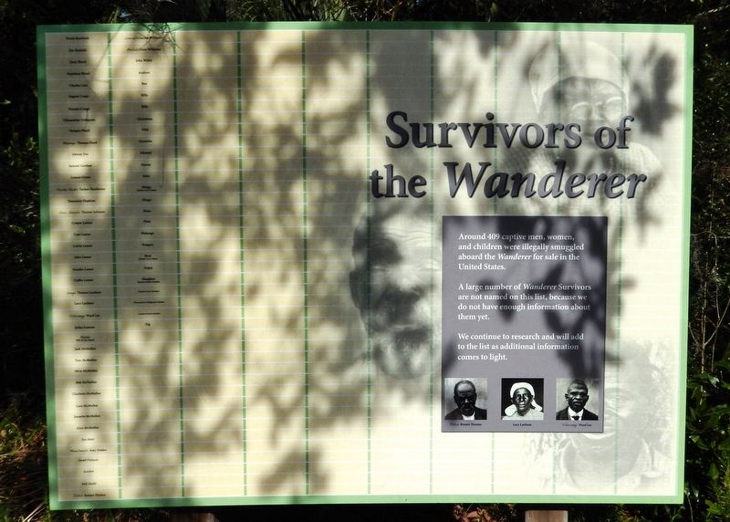 Survivors of the <i>Wanderer</i> Marker image. Click for full size.