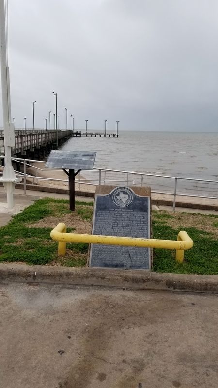 The Palacios Pavilions Marker is the first marker on the right of the two markers image. Click for full size.