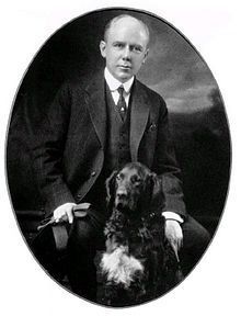 Maine Governor Percival Proctor Baxter with his Irish Setter Garry Owen. Click for full size. Maine Governor Percival Proctor Baxter with his Irish Setter Garry Owen image. Click for full size.