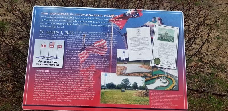 The Arkansas Flag/Wabbaseka Memorial image. Click for full size.