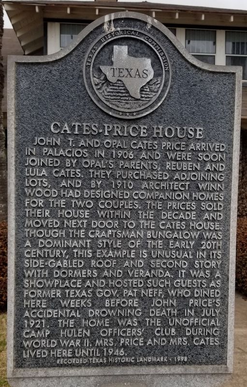 Cates-Price House Marker. Click for full size. Cates-Price House Marker image. Click for full size.