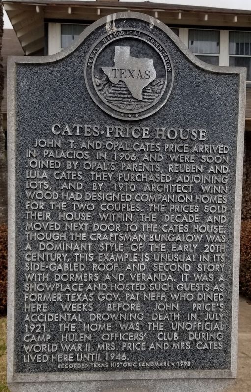 Cates-Price House Marker image. Click for full size.