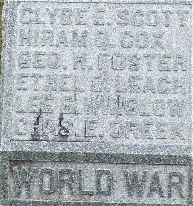 Memorial Point World War I Memorial image. Click for full size.
