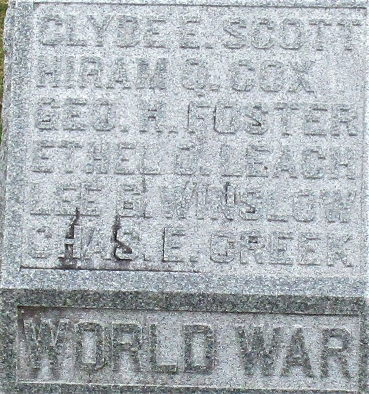 Memorial Point World War I Memorial. Click for full size. Memorial Point World War I Memorial image. Click for full size.