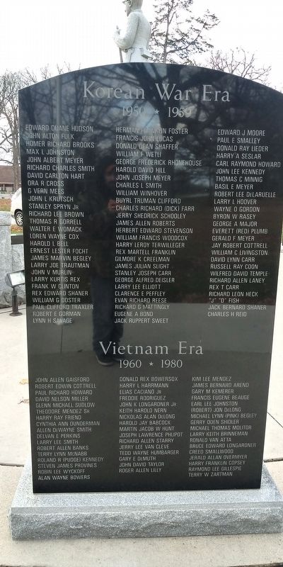 Antwerp's Korean War Era - Vietnam Era Veterans Memorial image. Click for full size.
