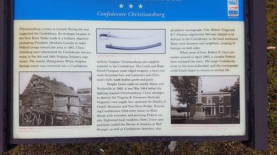 Confederate Christiansburg Marker image. Click for full size.