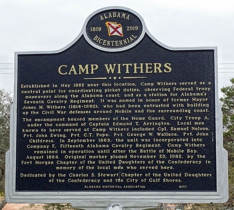 Camp Withers Marker image. Click for full size.